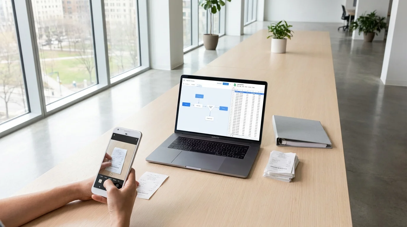 Notes de frais en TPE. Pas besoin d'app, juste d'un workflow